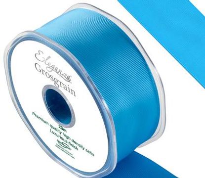 Eleganza Premium Grosgrain Ribbon 38mm x 20m Turquoise No.55 - Ribbons